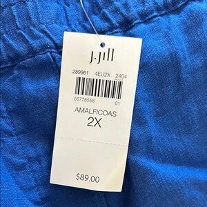 J. Jill Blue Capris Vibrant Lightweight Design